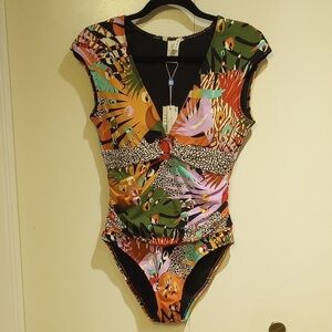 Bleu Rod Beattie Cap Sleeve Swimsuit